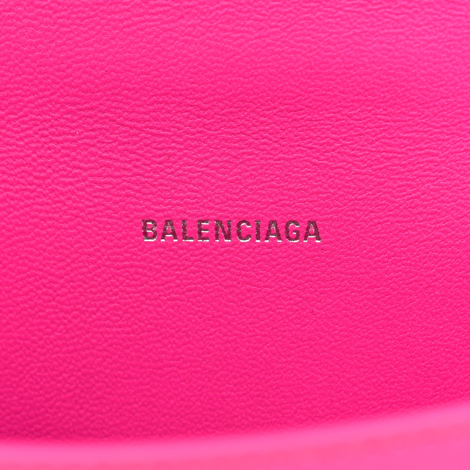 Balenciaga Shiny Box Calfskin Hourglass Top Handle Bag XS Acid Fuchsia 6 of 10
