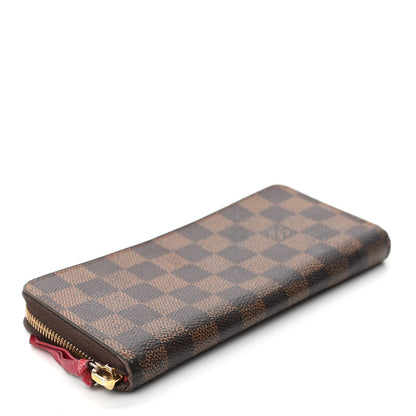 Louis Vuitton Damier Ebene Clemence Wallet Cherry 4 of 10