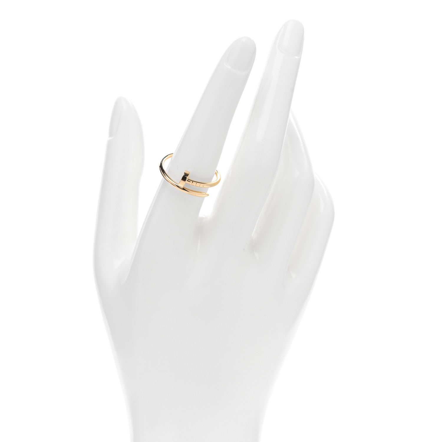 Cartier 18K Yellow Gold Small Juste Un Clou Ring 56 7.5 2 of 5