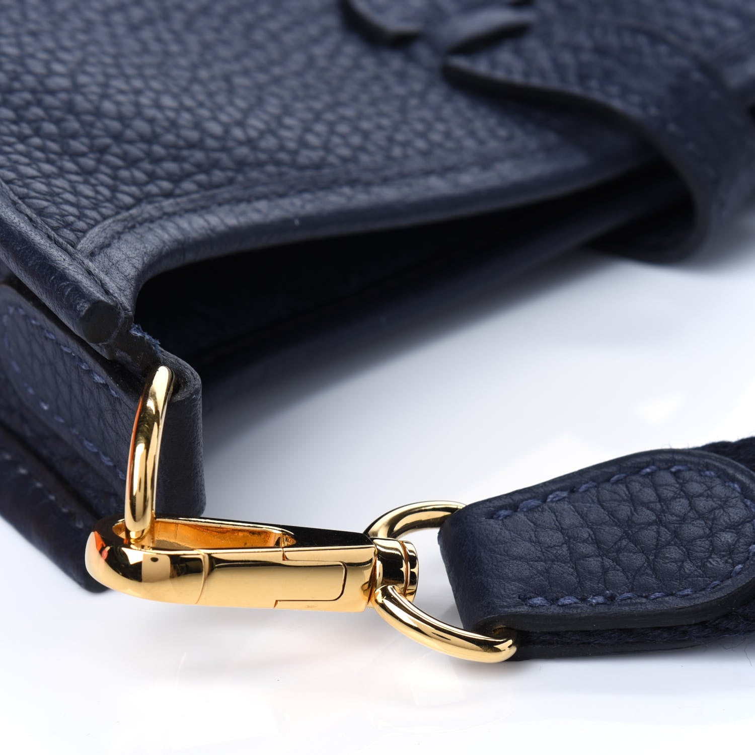 Hermes Taurillon Clemence Evelyne TPM Bleu Encre 11 of 14
