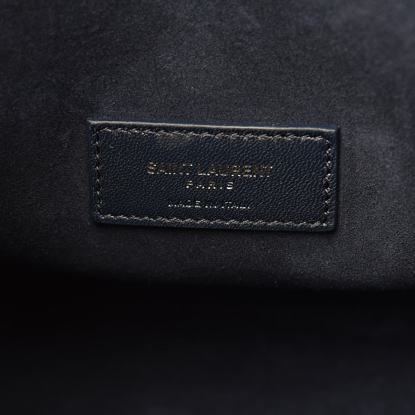 Calfskin Crocodile Embossed Small Supple Sac de Jour Navy