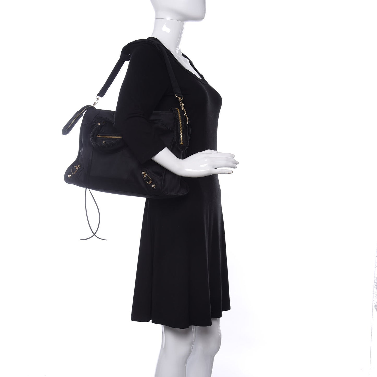 Satin Classic Gold Hardware City Black