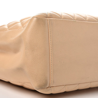 Chanel Caviar Quilted Grand Shopping Tote GST Beige 9 of 15