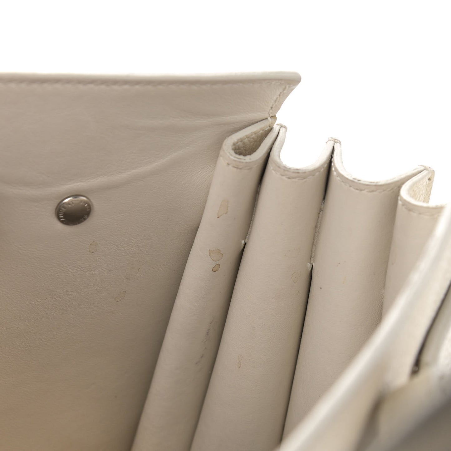 Grained Calfskin Baby Sac De Jour White