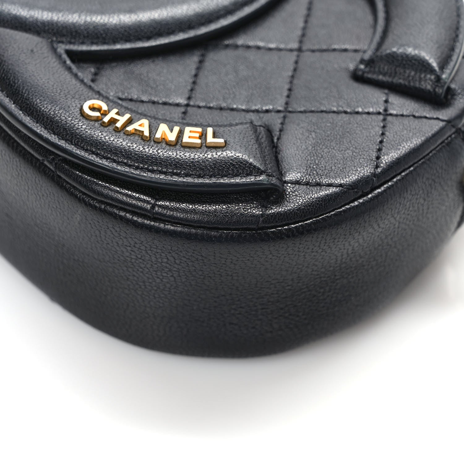 Chanel Lambskin Quilted Coco Midnight Camera Case Black 12 of 12