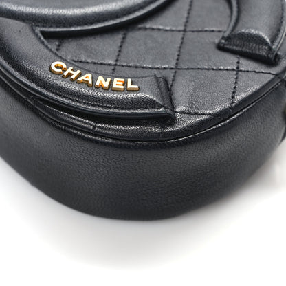 Chanel Lambskin Quilted Coco Midnight Camera Case Black 12 of 12
