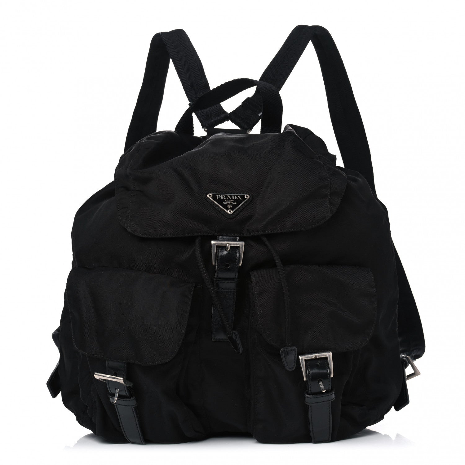 Prada Nylon Vela Medium Backpack Black 1 of 4