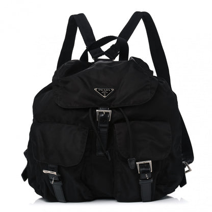 Prada Nylon Vela Medium Backpack Black 1 of 4