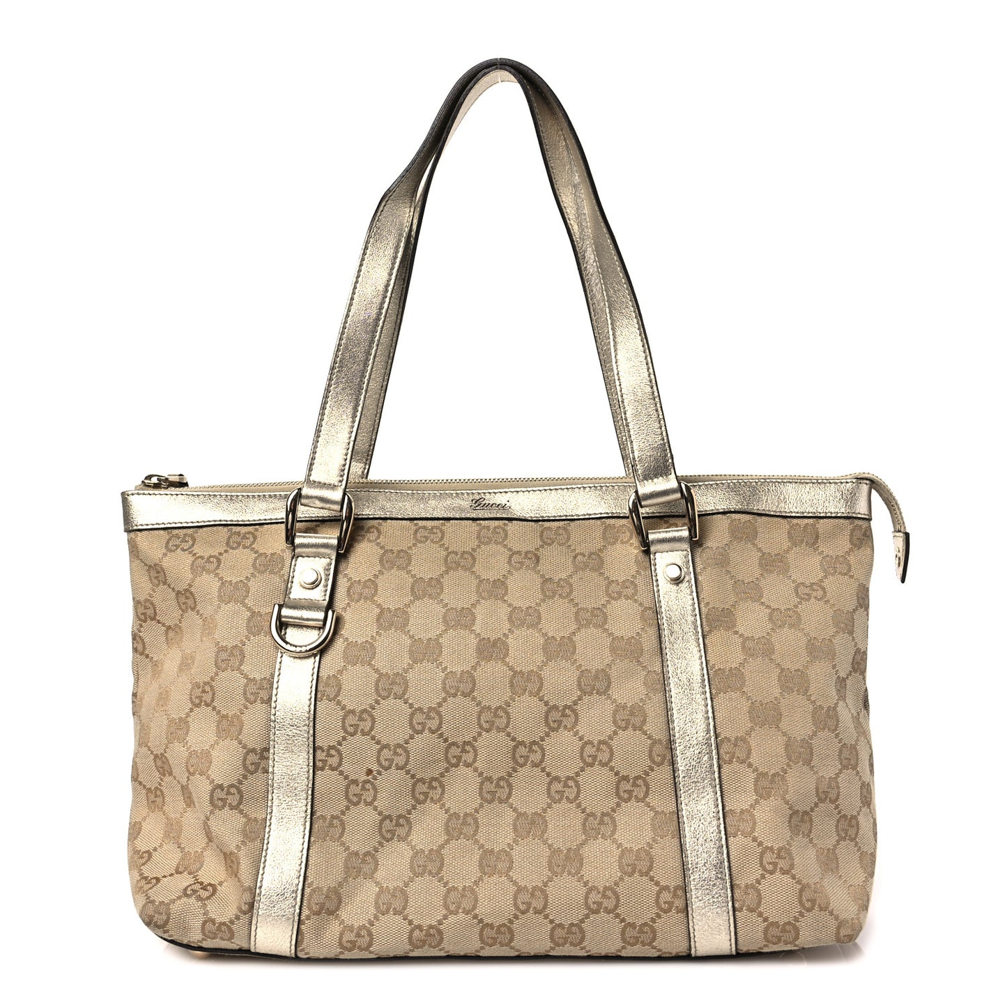 Monogram Medium Abbey Tote Gold