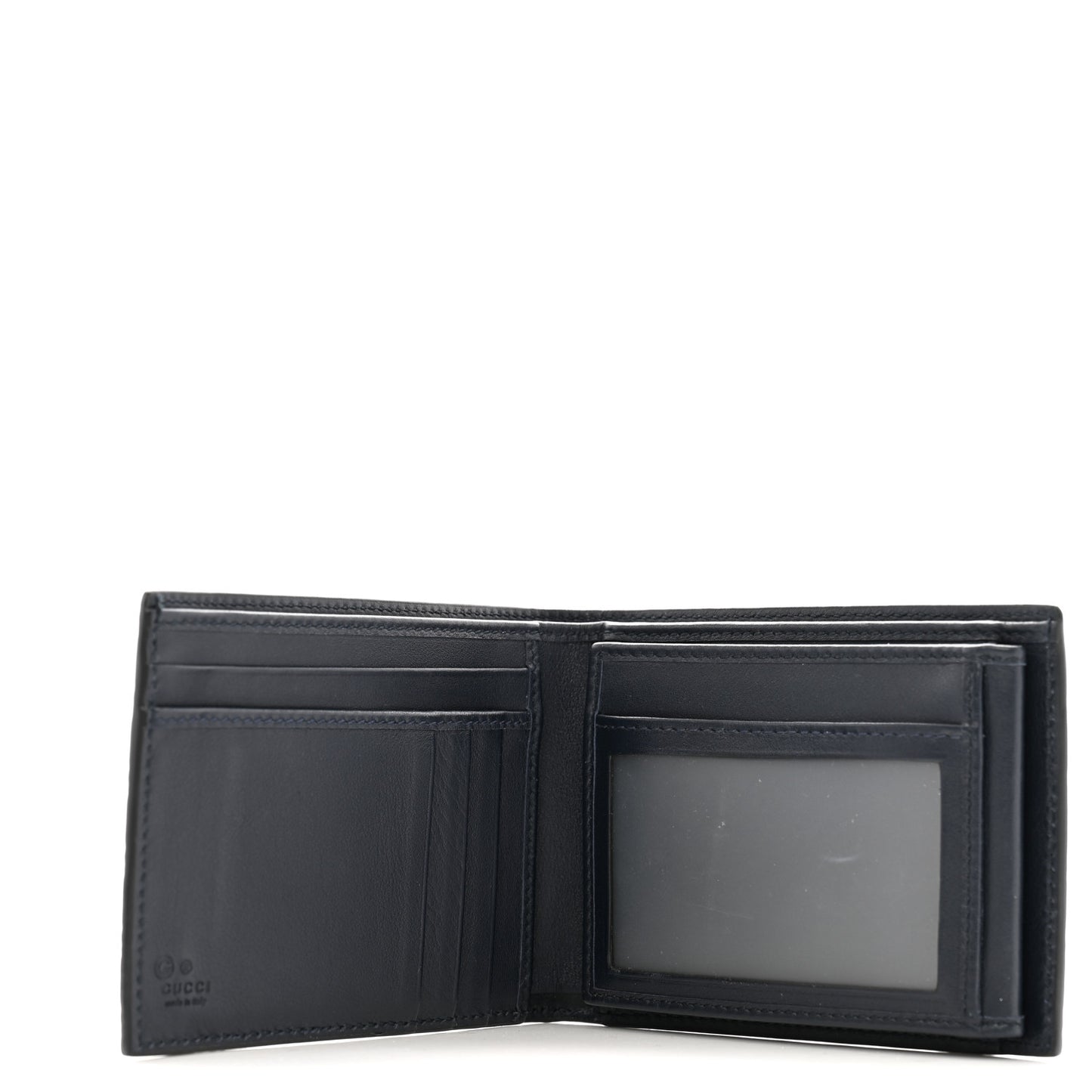 Microguccissima Bi-Fold Wallet Navy