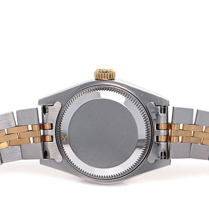 Rolex Stainless Steel 18K Yellow Gold Diamond 26mm Oyster Perpetual Datejust Watch Champagne 69173 4 of 5