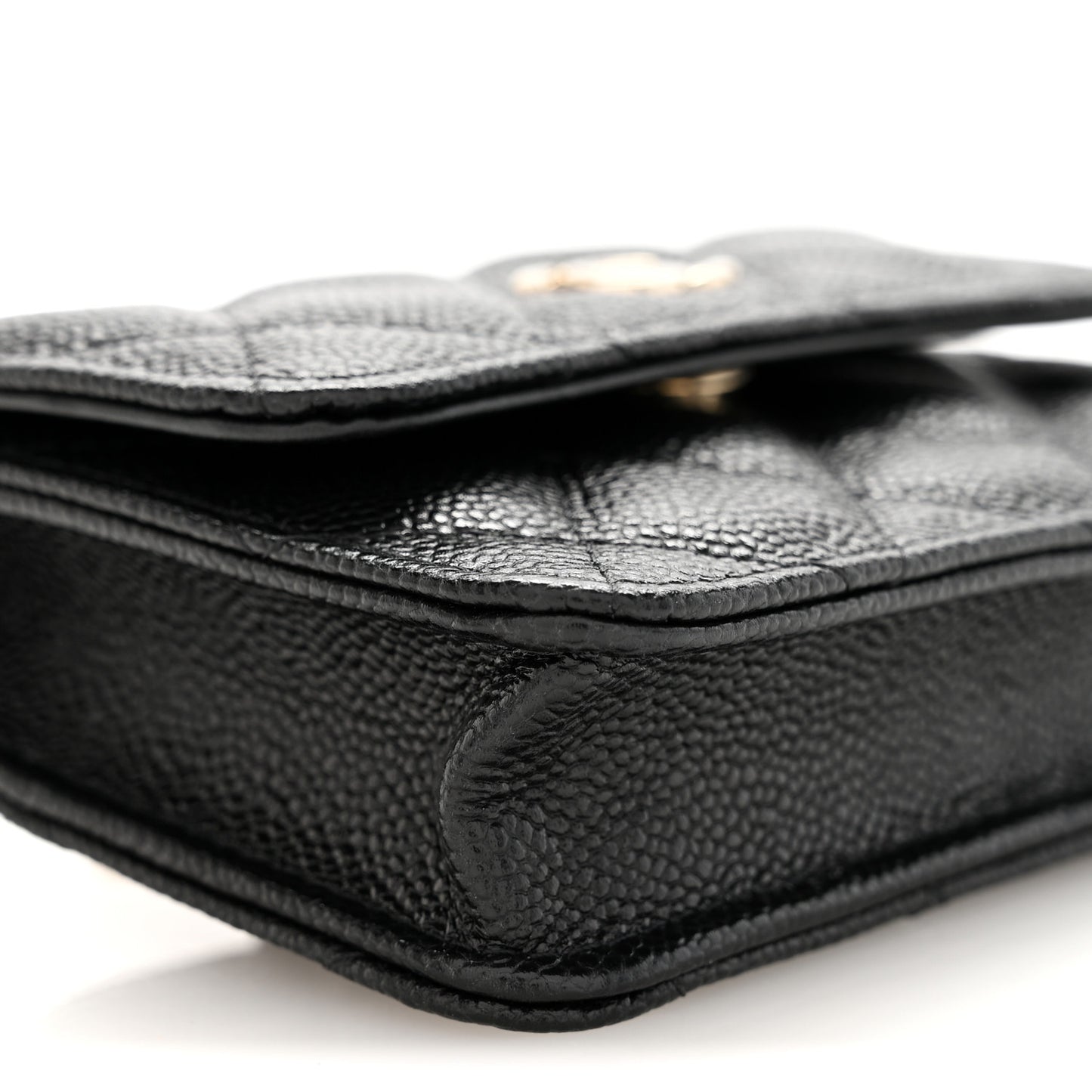 Caviar Quilted Belt Bag Black