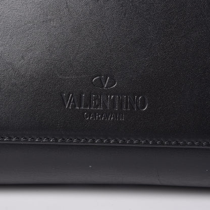 Valentino Garavani Calfskin Studded Large JoyLock Satchel Black 6 of 20