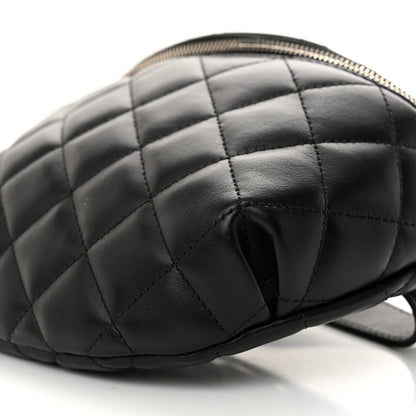 Chanel Calfskin Quilted Uniform Waist Belt Bag Black 11 of 11