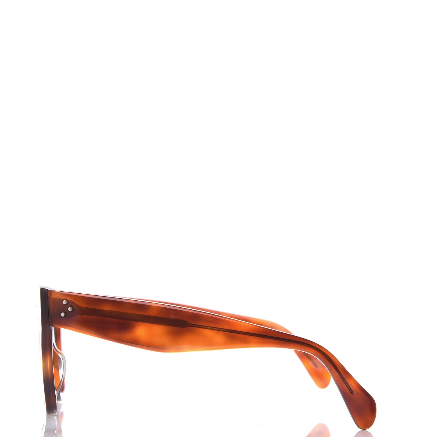 Celine Acetate Polarized Cat Eye Sunglasses CL4004IN Havana 2 of 6