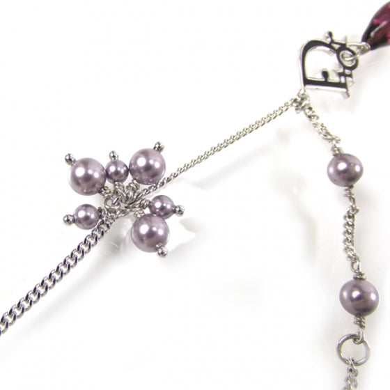 Silver Pearl Charm Bracelet