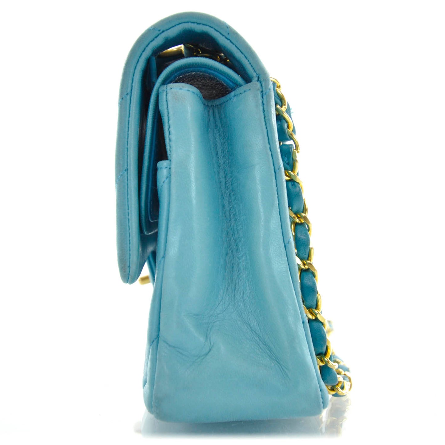 Lambskin Chevron Medium Double Flap