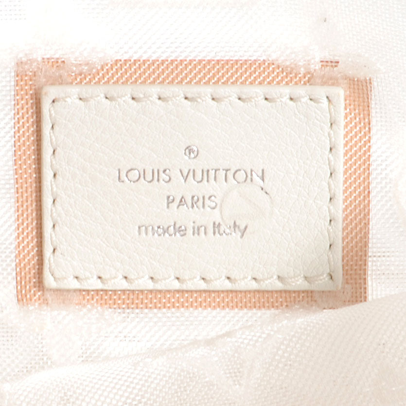Monogram Transparence Transparent Lockit Clutch LE White
