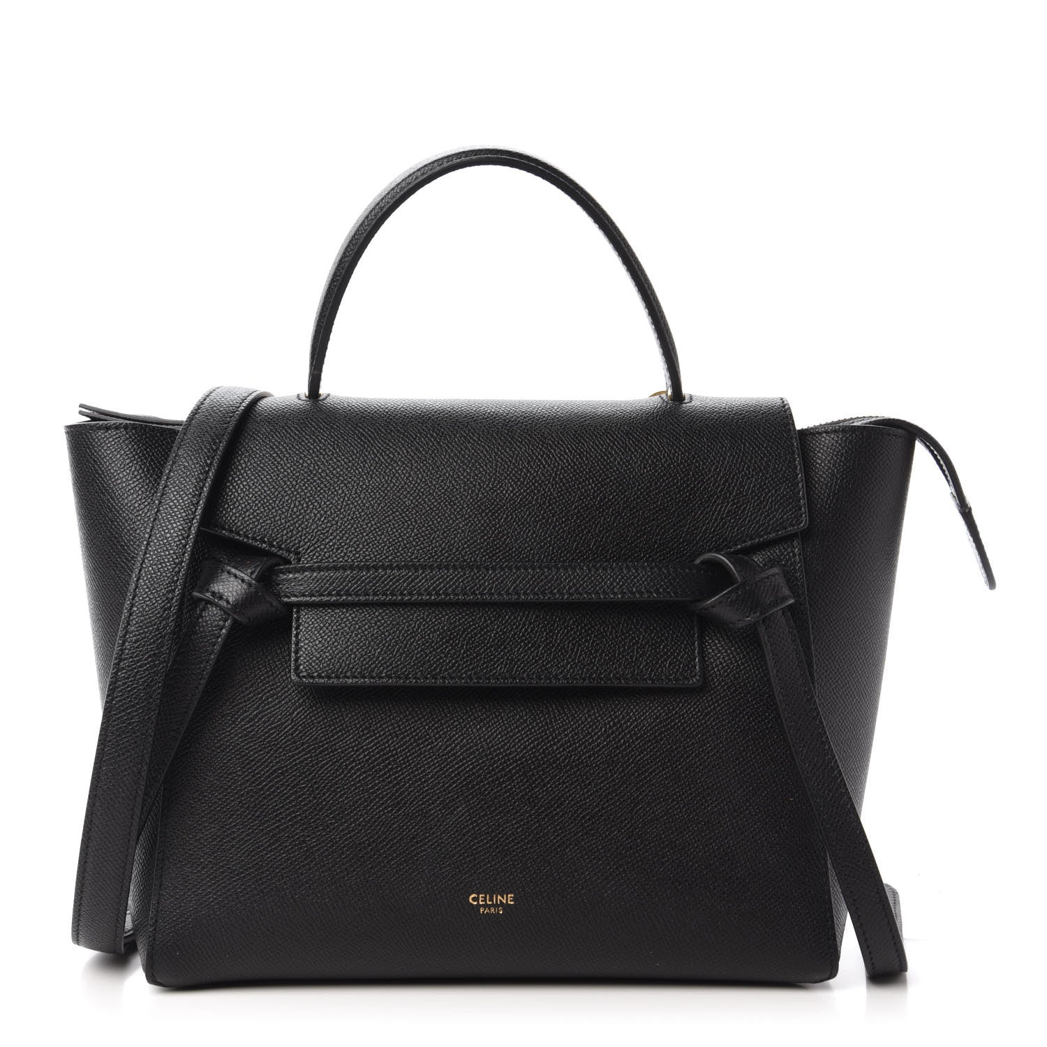 Celine Grained Calfskin Micro Belt Bag Black 1 of 9