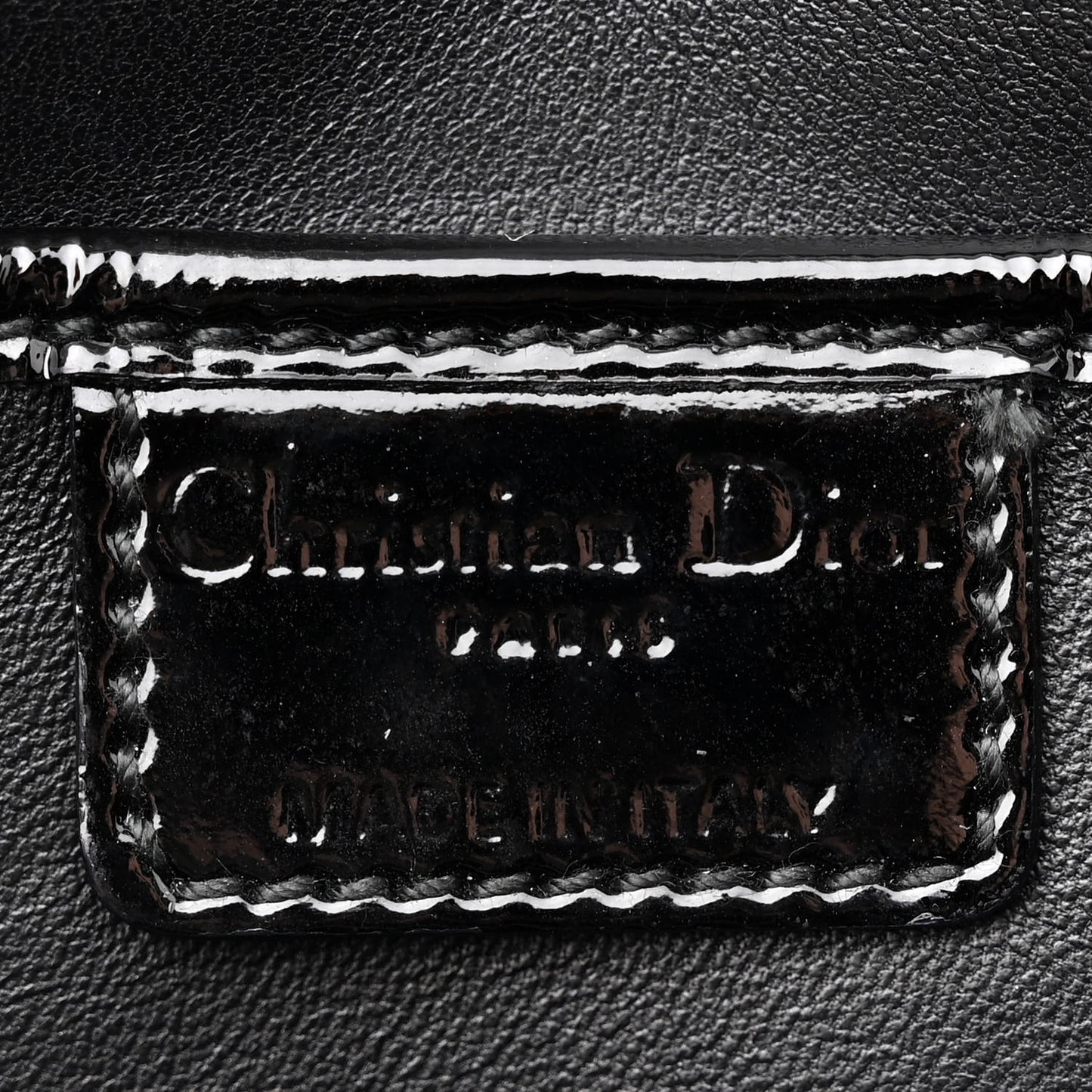 Patent Cannage Lady Dior Convertible Clutch Black