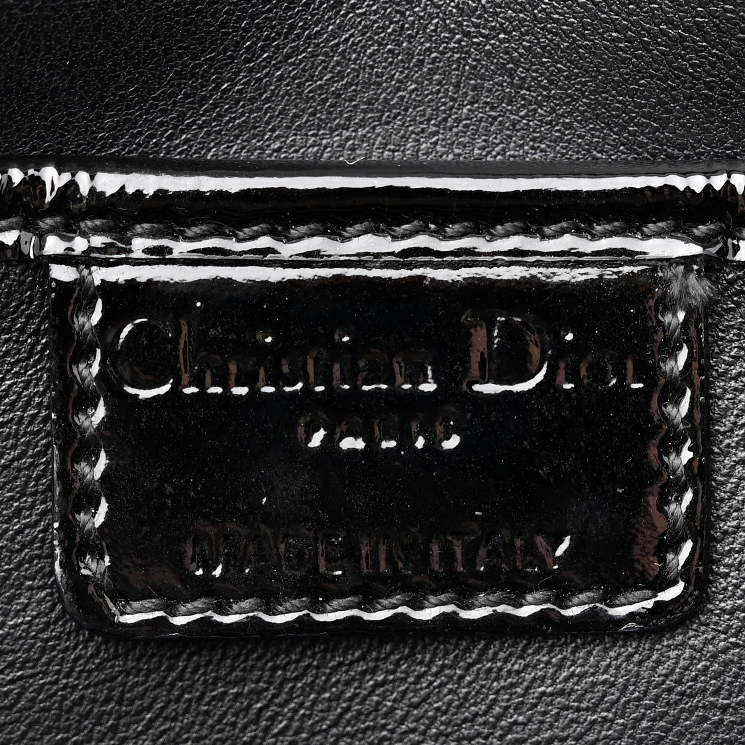 Christian Dior Patent Cannage Lady Dior Convertible Clutch Black 6 of 12