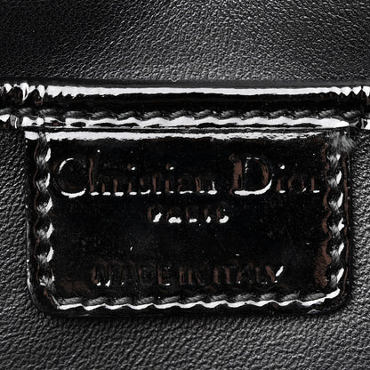 Christian Dior Patent Cannage Lady Dior Convertible Clutch Black 6 of 12