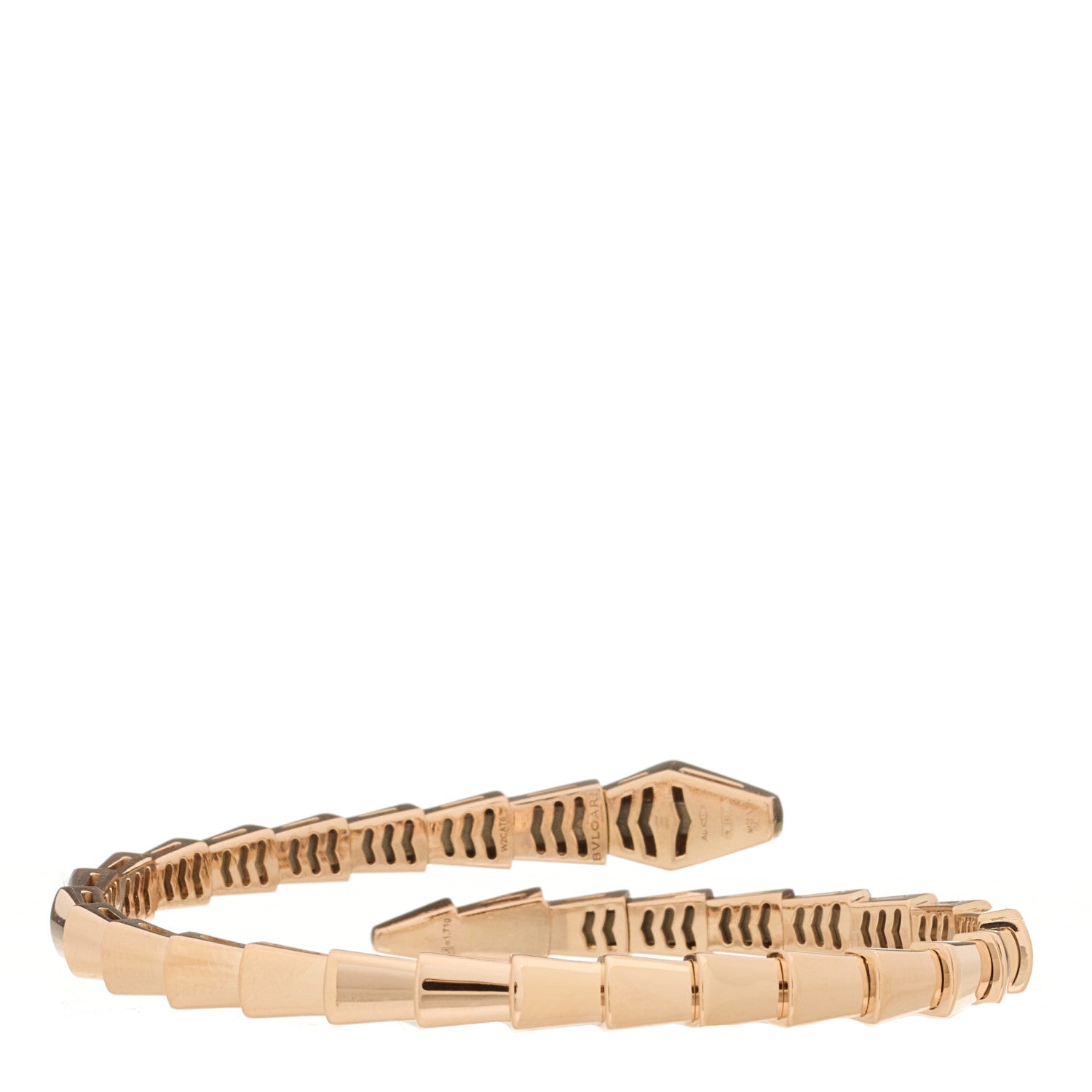 Bulgari 18K Rose Gold Diamond Serpenti Viper Bracelet S 2 of 4