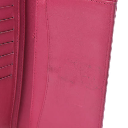 Chanel Lambskin Quilted Yen Wallet Fuchsia 13 of 13