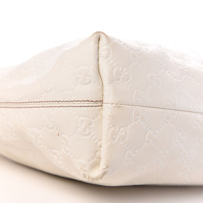 Gucci Guccissima Medium Icon Bit Hobo White 8 of 11