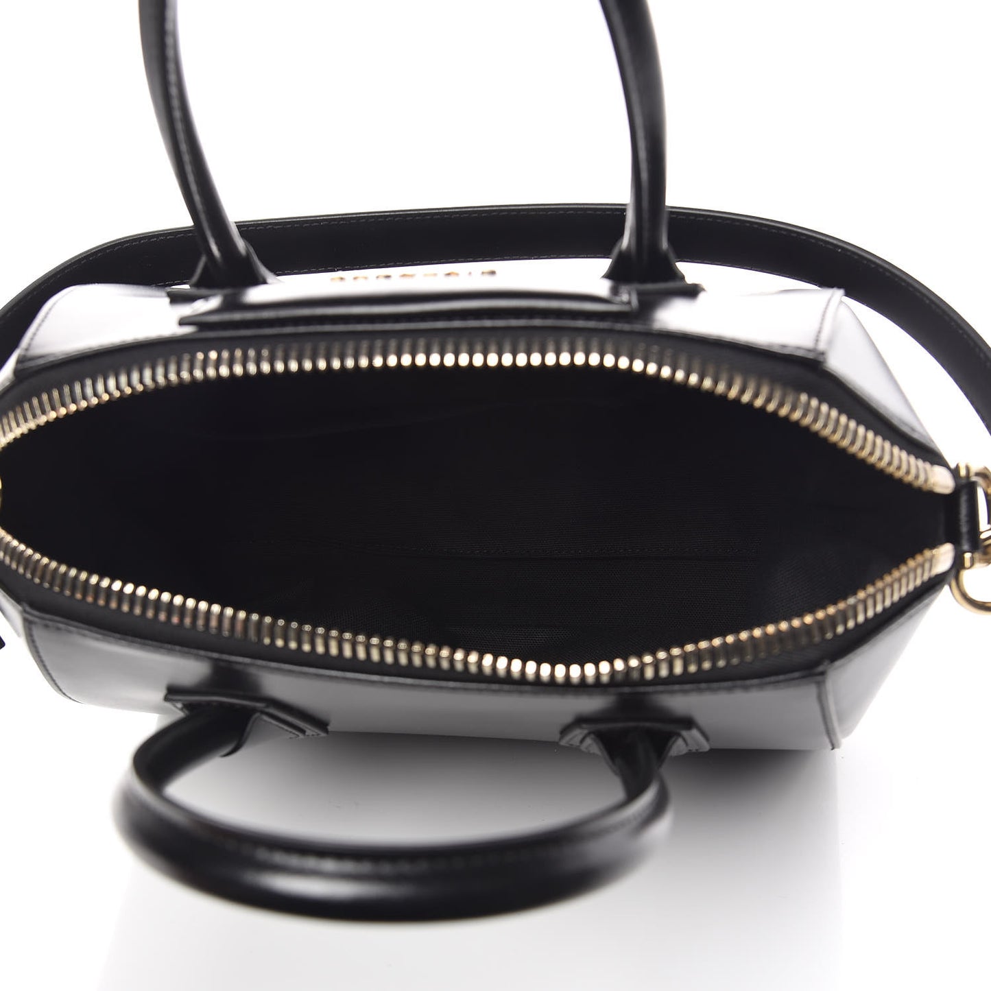 Shiny Lord Calfskin Small Antigona Black