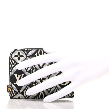 Louis Vuitton Jacquard Since 1854 Zippy Coin Purse Grey 2 of 6