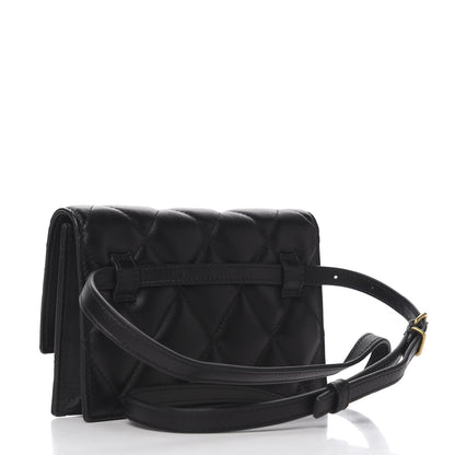 Balenciaga Nappa Calfskin Quilted XS Sharp Belt Bag Black 2 of 8
