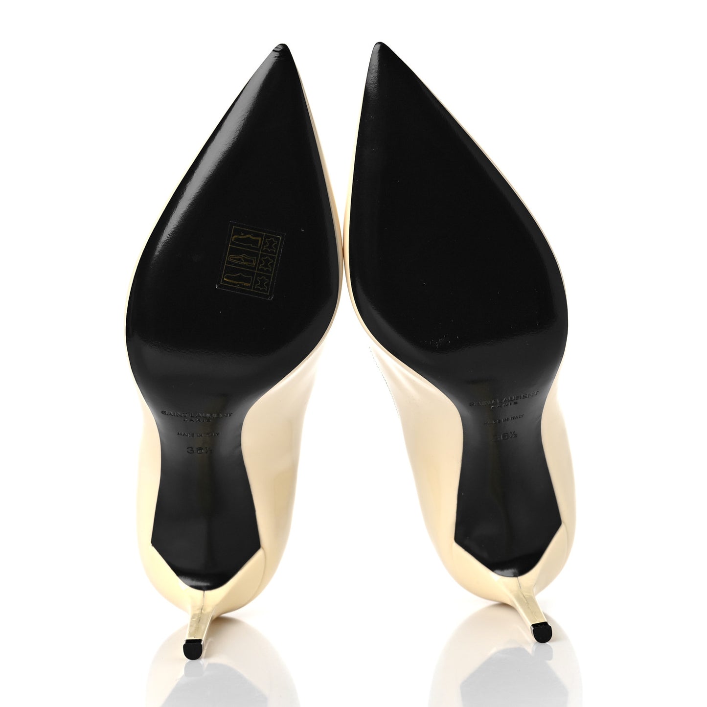Patent Calfskin Zoe 85 Pumps 36.5 Coquille Black