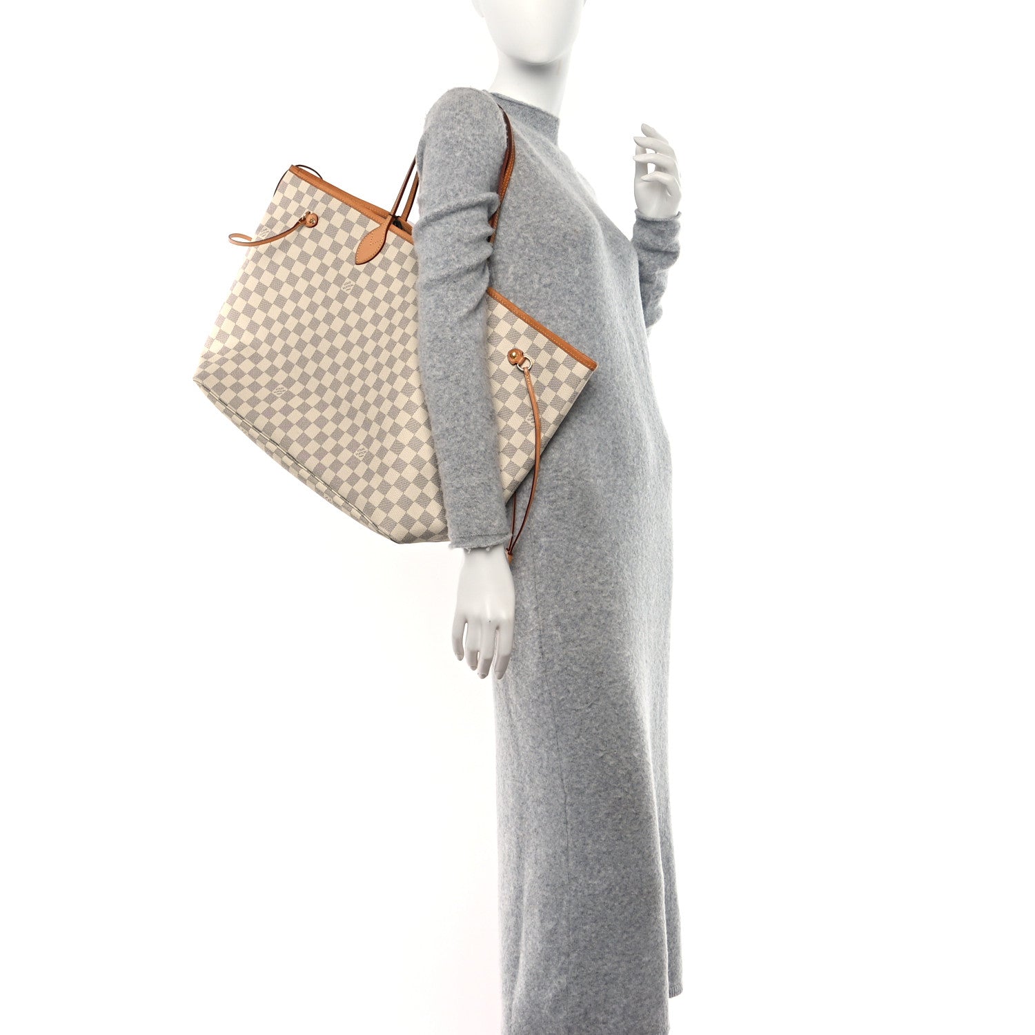 Louis Vuitton Damier Azur Neo Neverfull GM Rose Ballerine 2 of 10