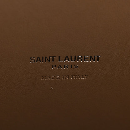 Saint Laurent Grained Calfskin Topstitch Small Classic Sac De Jour Taupe 6 of 13