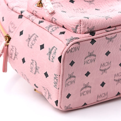 MCM Visetos Small Studded Stark Rabbit Backpack Pink 8 of 9