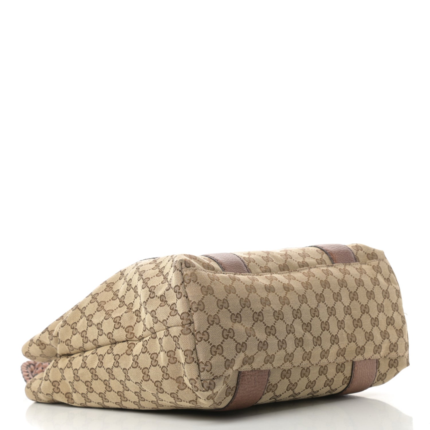 Gucci Monogram Large Bamboo Bar Tote Brown 4 of 11