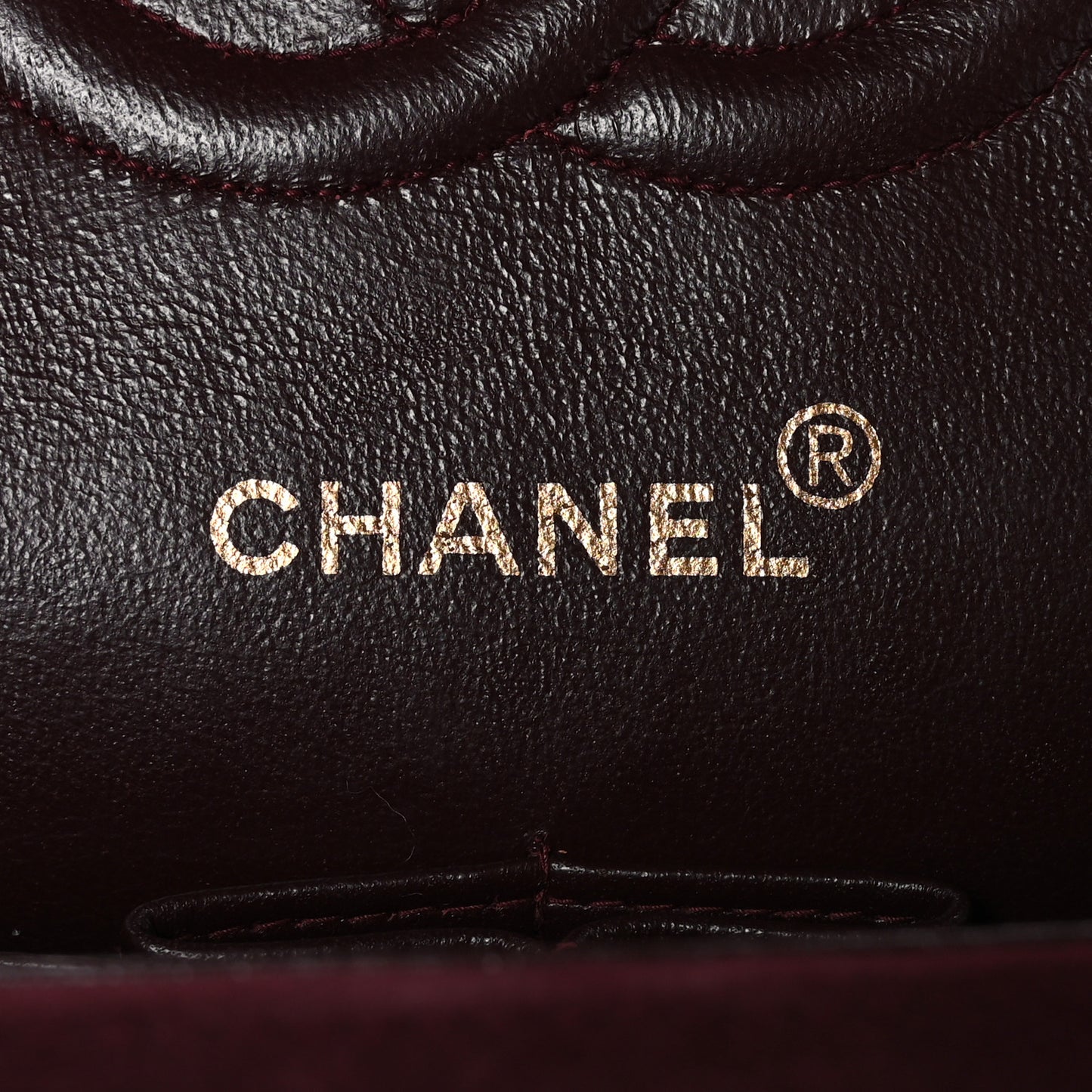 Suede Quilted Medium Double Flap Burgundy