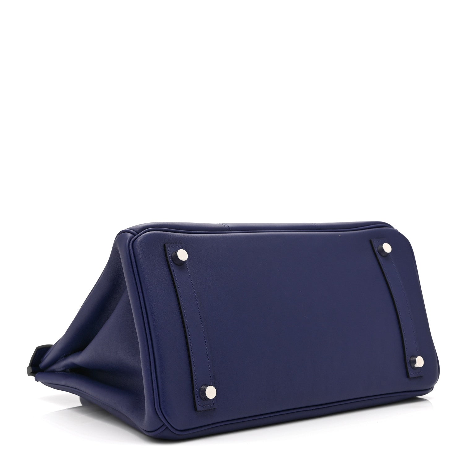 Hermes Swift Epsom Tressage Birkin 30 Bleu Encre Bleu Du Nord Gold 4 of 10