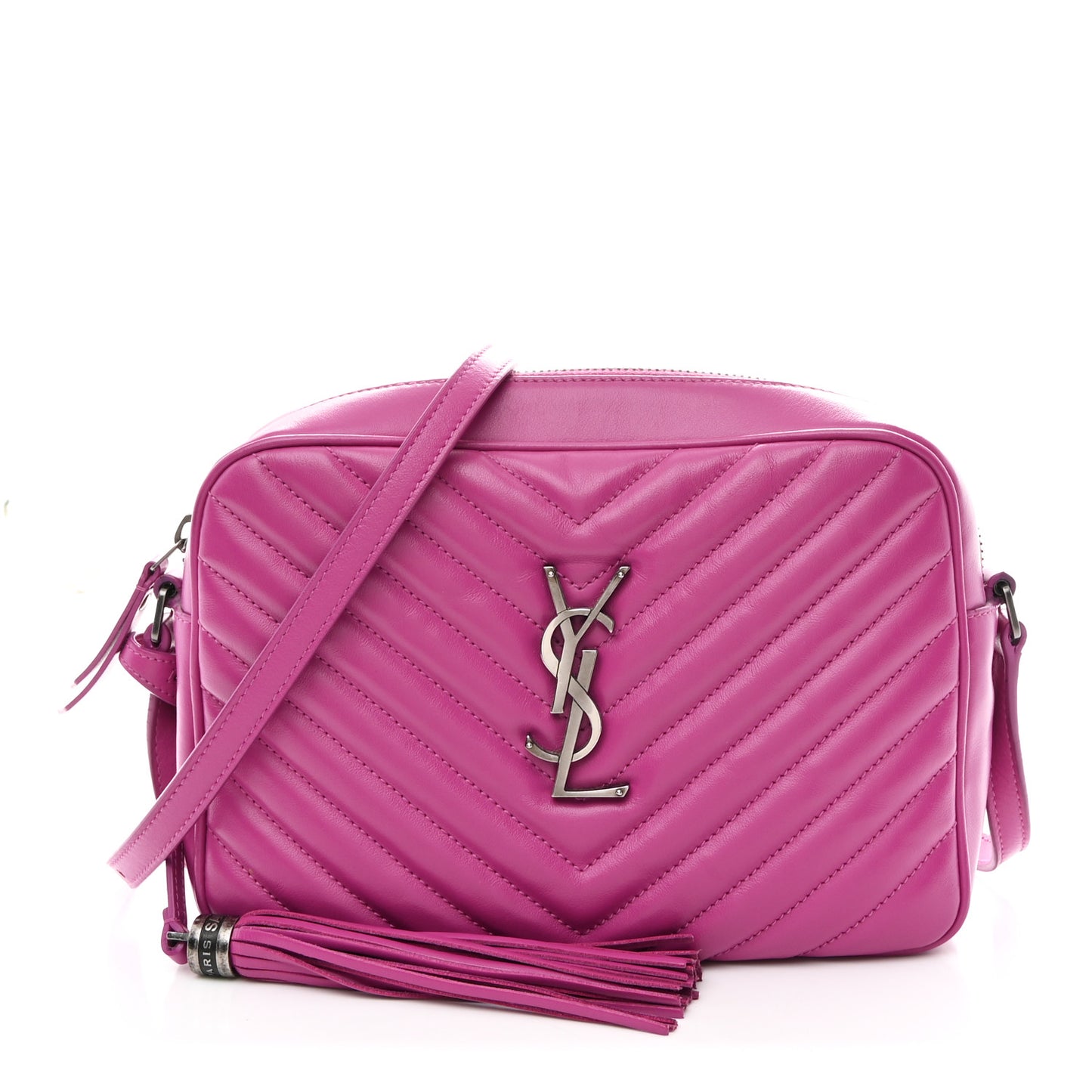 Calfskin Matelasse Monogram Lou Camera Bag Electric Fuchsia