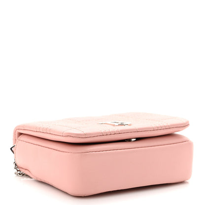 Burberry Lambskin Quilted Micro Lola Bag Blush Pink 4 of 10