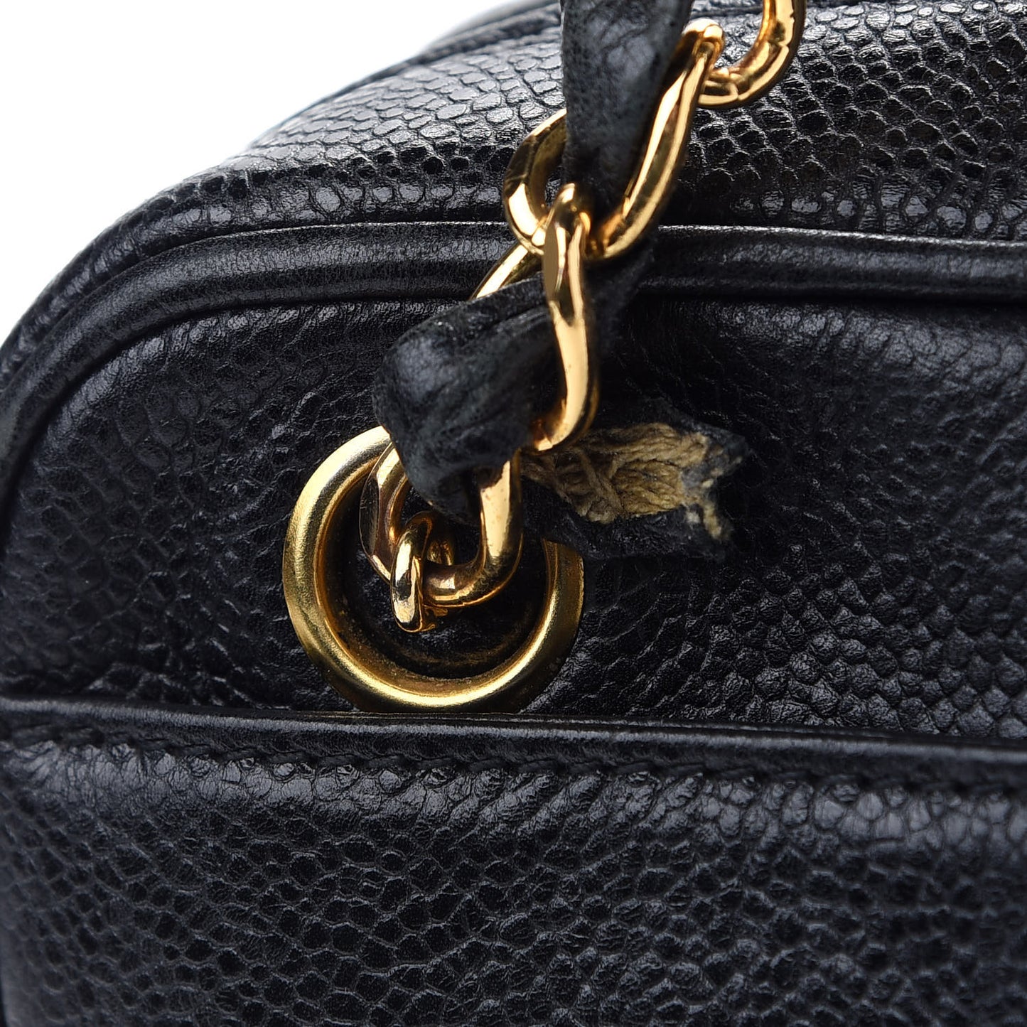Caviar CC Shoulder Bag Black