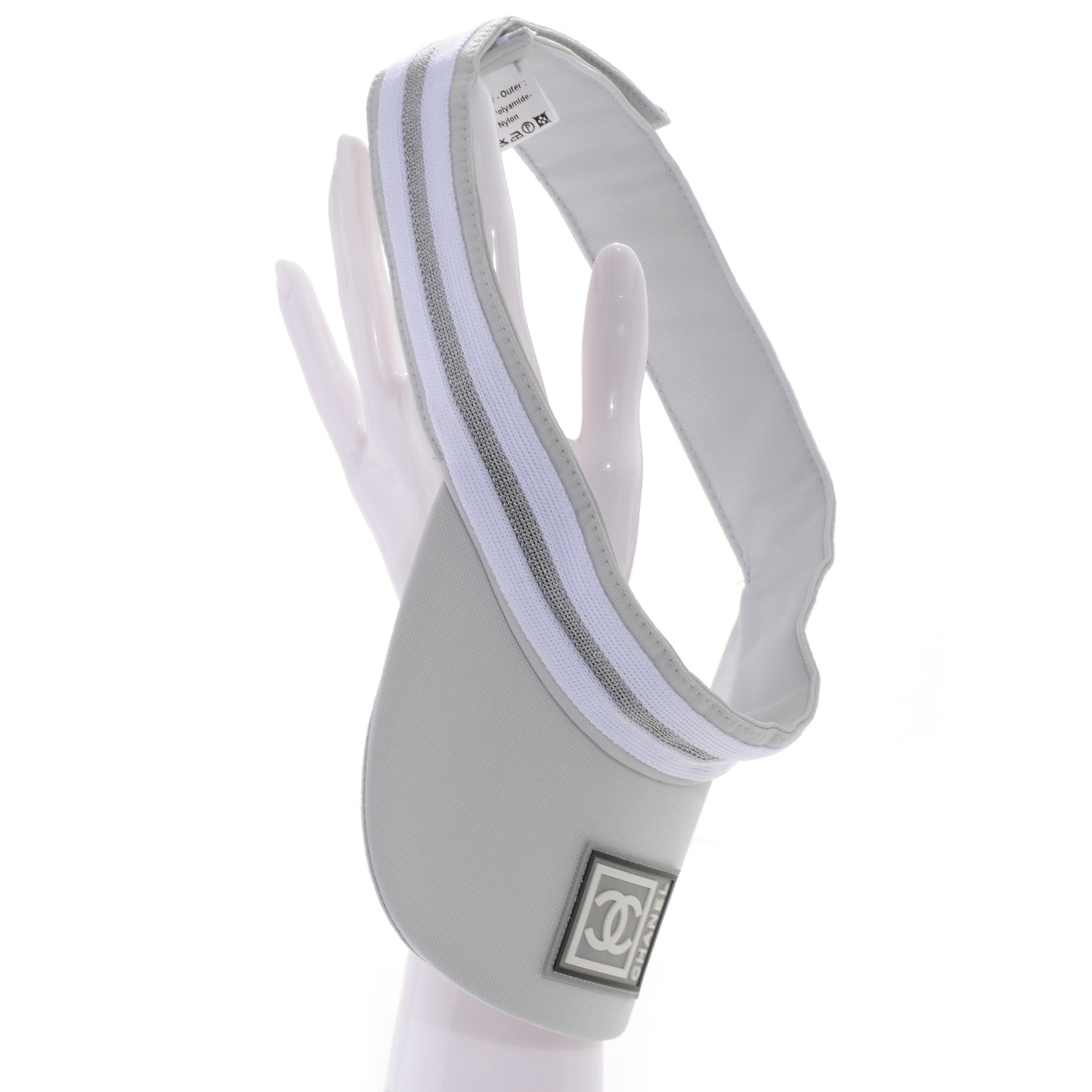 Nylon Sport Tennis Visor Grey