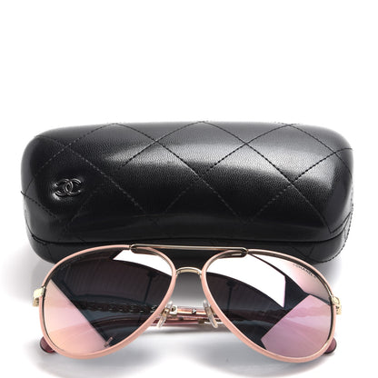 Chanel Pilot Winter Sunglasses 4219 Light Pink 9 of 9