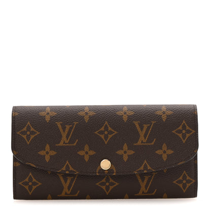 Louis Vuitton Monogram Emilie Wallet Rose Ballerine 1 of 7