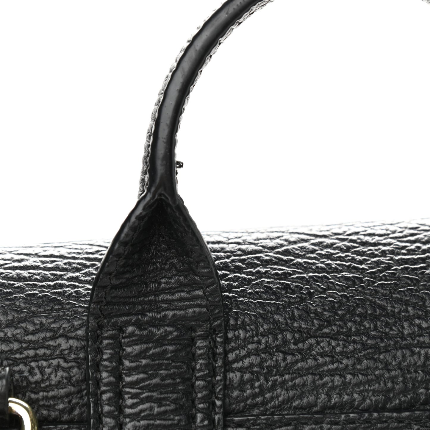 Textured Calfskin Pashli Backpack Black