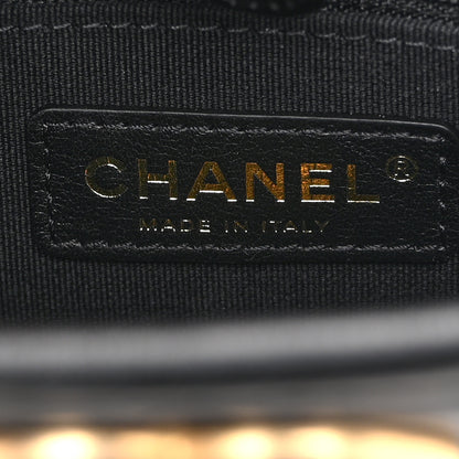 Chanel Calfskin Quilted Small Hobo Black 6 of 10