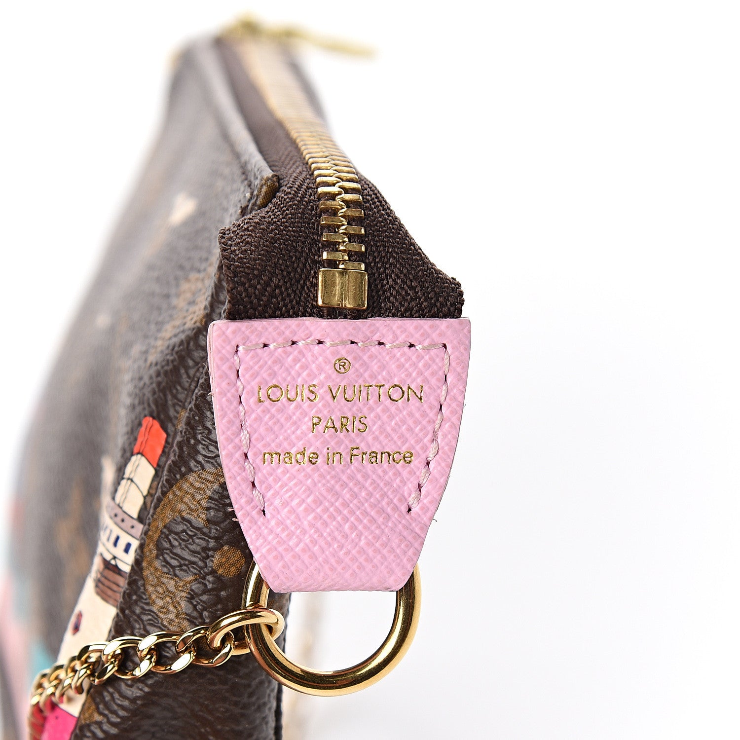 Louis Vuitton Monogram 2016 Christmas Animation Mini Pochette Accessories Rose Ballerine 6 of 6