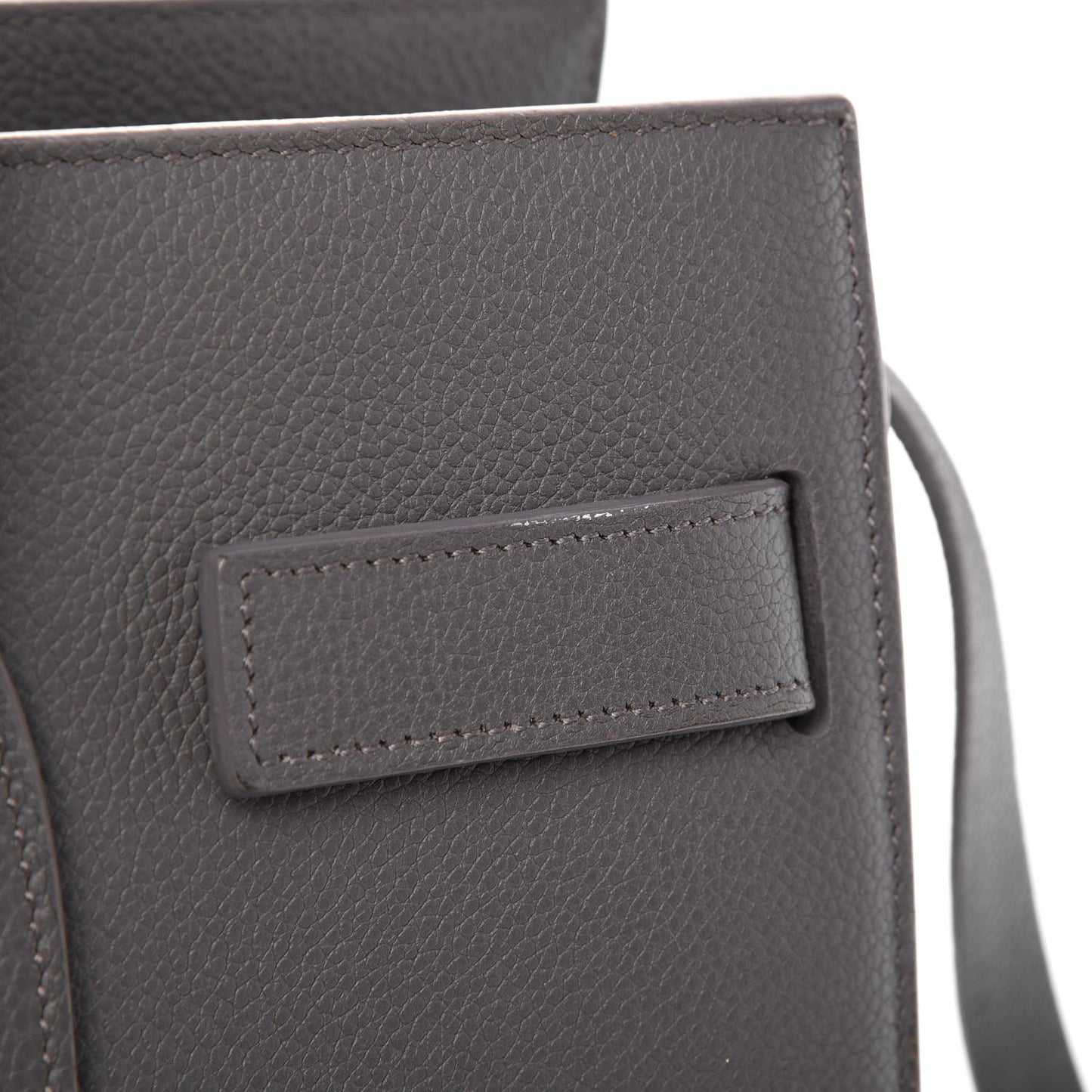 Grained Calfskin Small Sac De Jour Fog