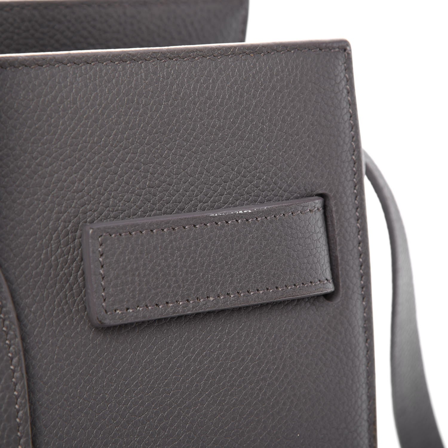 Saint Laurent Grained Calfskin Small Sac De Jour Fog 10 of 16